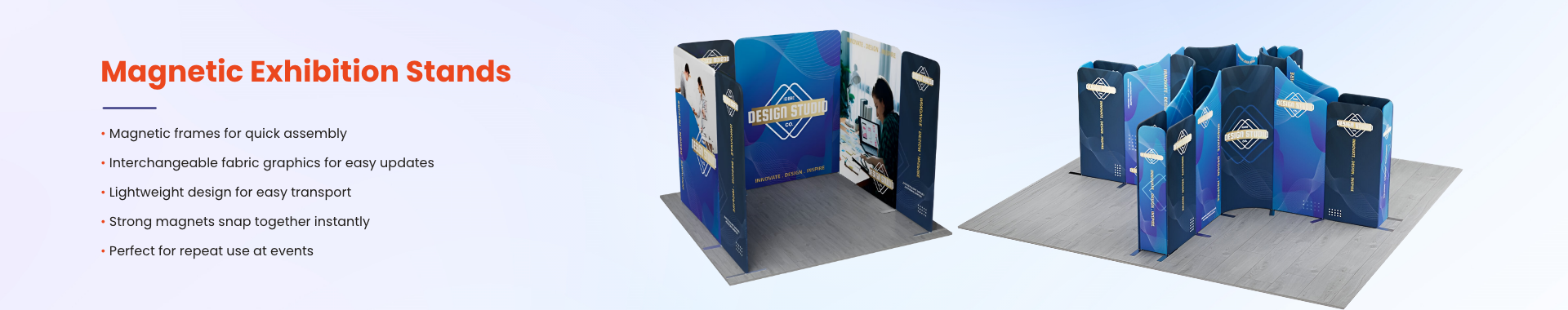 Magnetic Trade Show Booths Banner