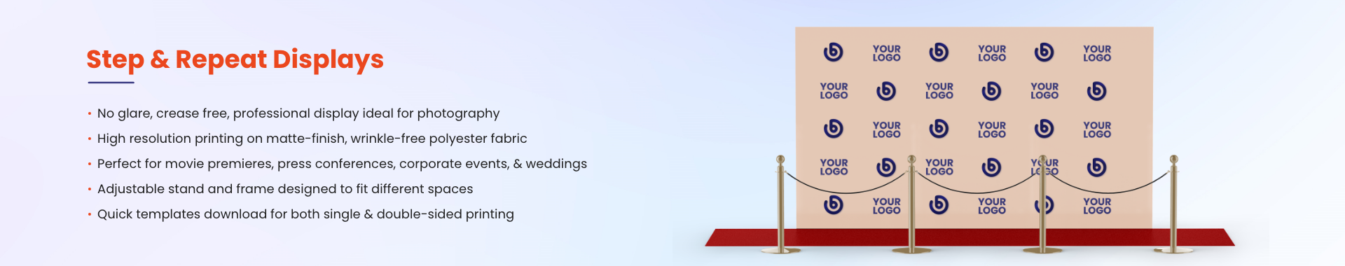 Category Banner Step-Repeat-Displays AU