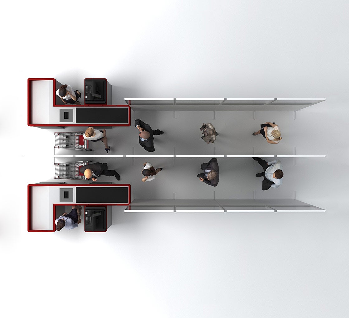 SEG Portable Straight Line Queuing Panel