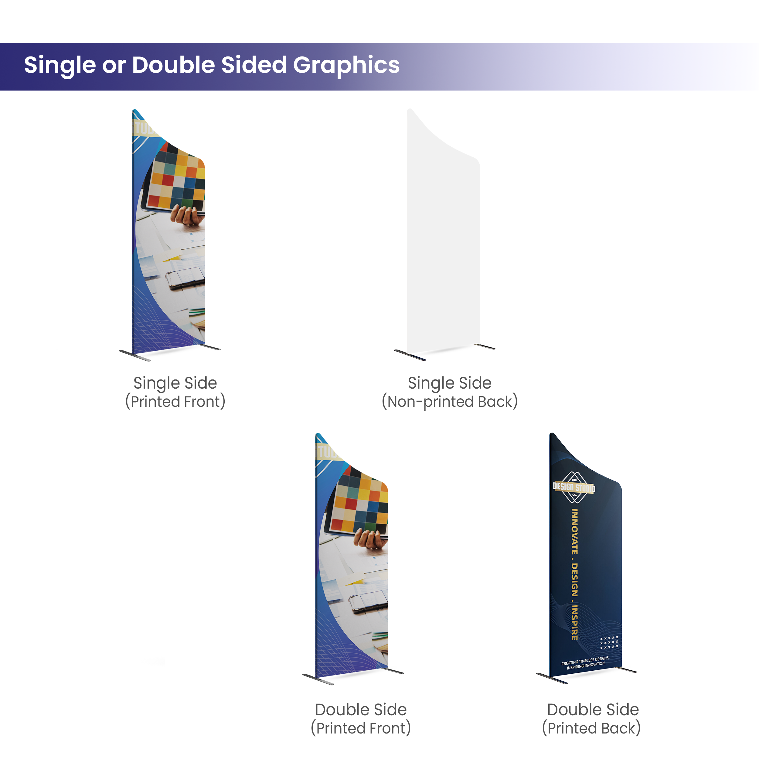5x4m Magnetic Modular Fabric Displays - L Shape