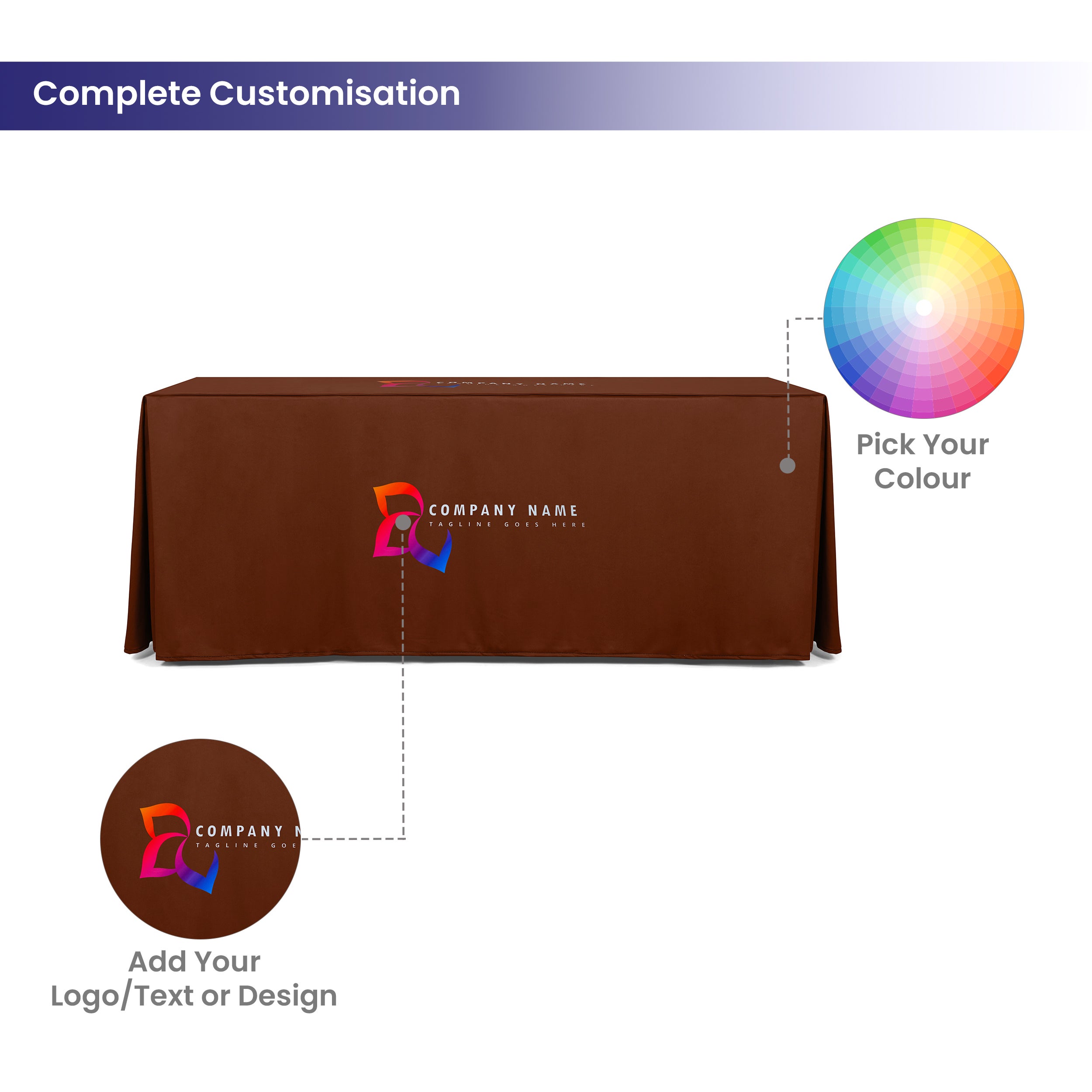 505_Pleated Table Covers Complete Customization
