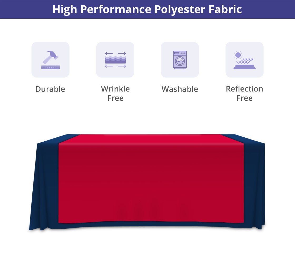 150 cm x 180 cm Table Runners - Red