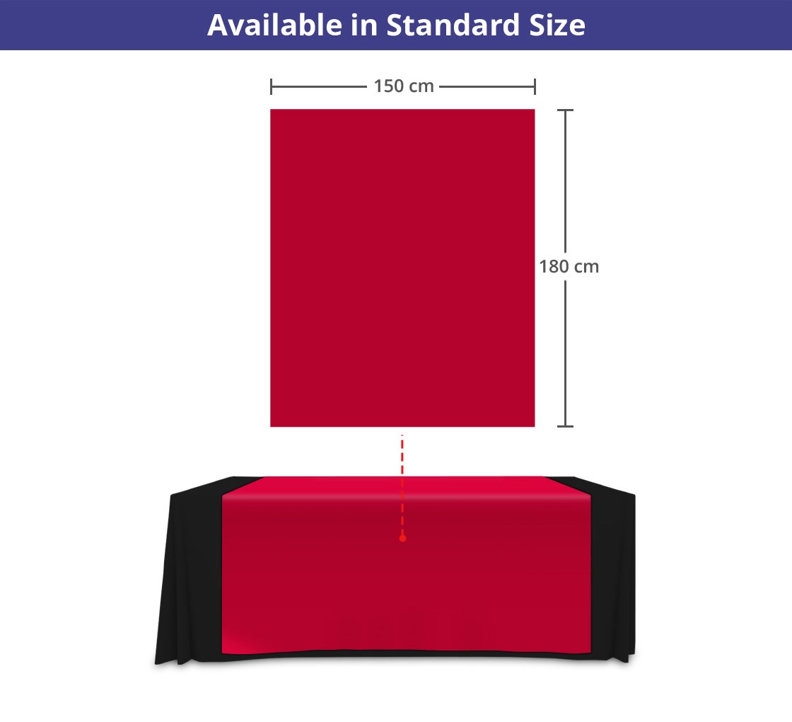 150 cm x 180 cm Table Runners - Red