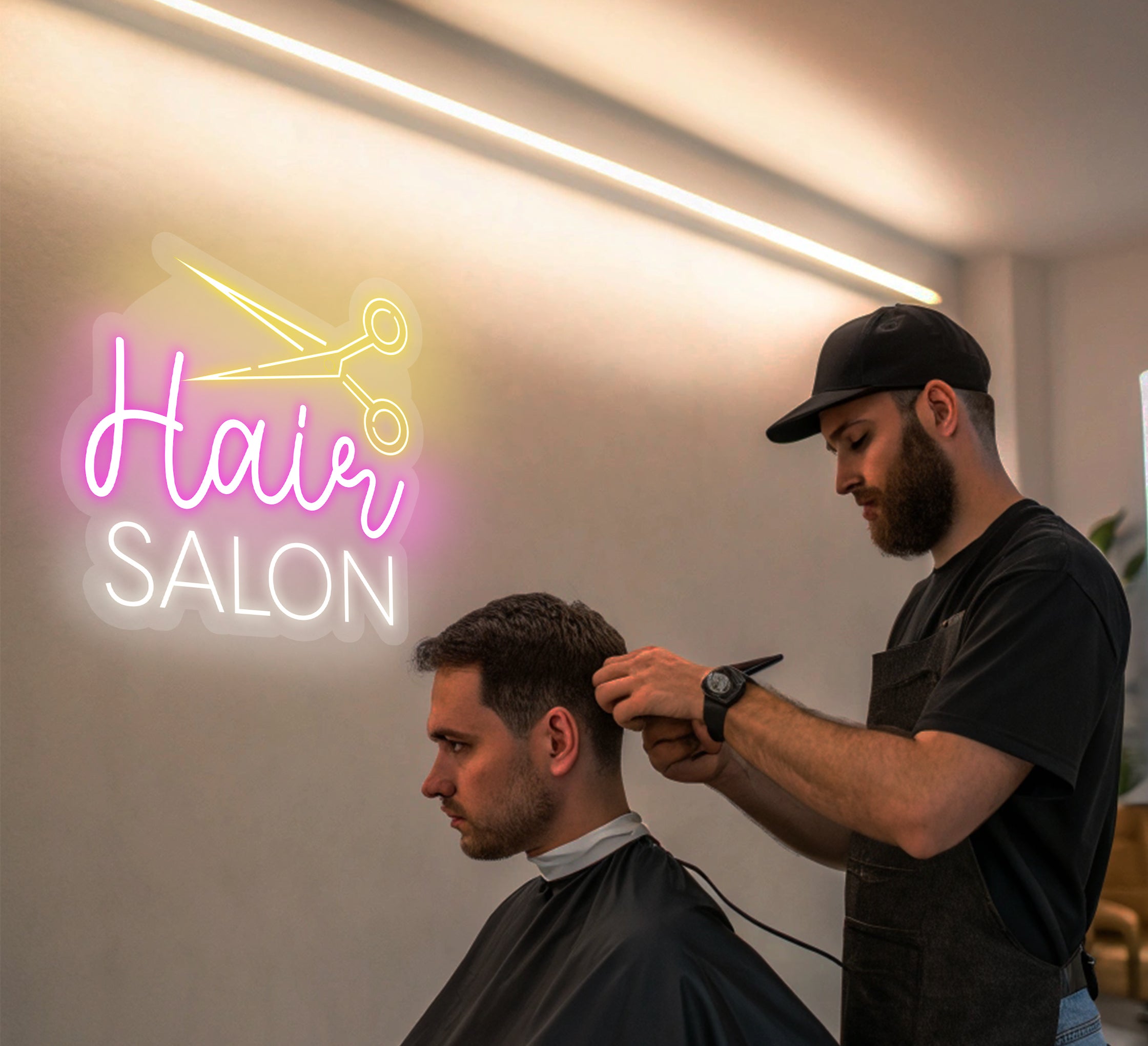 Hair Salon Neon Sign