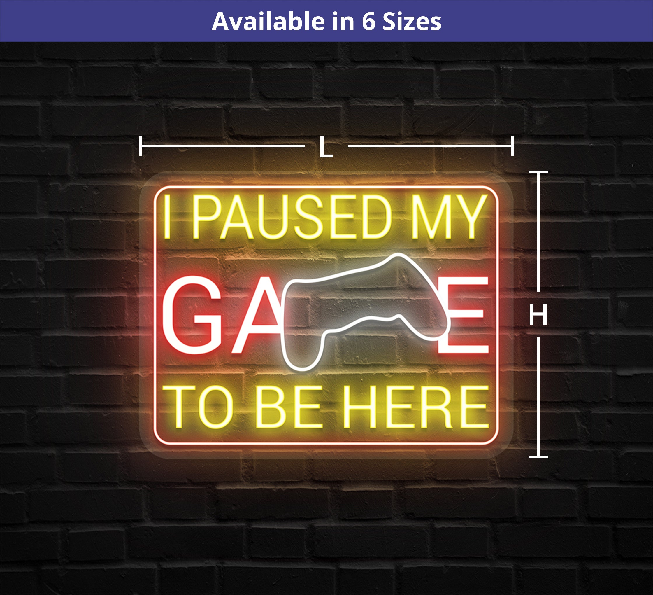I Paused My Game To Be Here Neon Sign