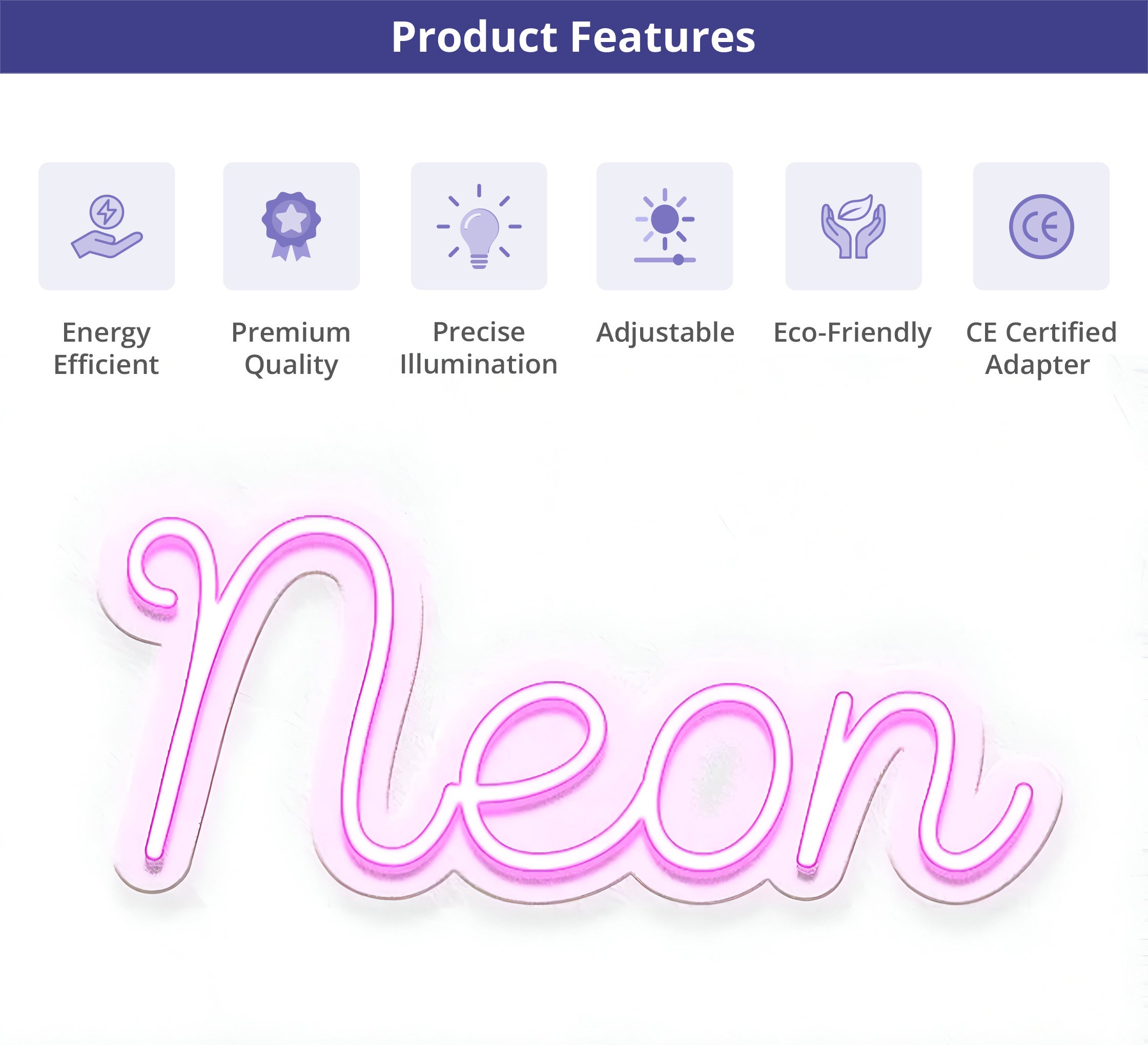 Never Stop Learning Neon Sign