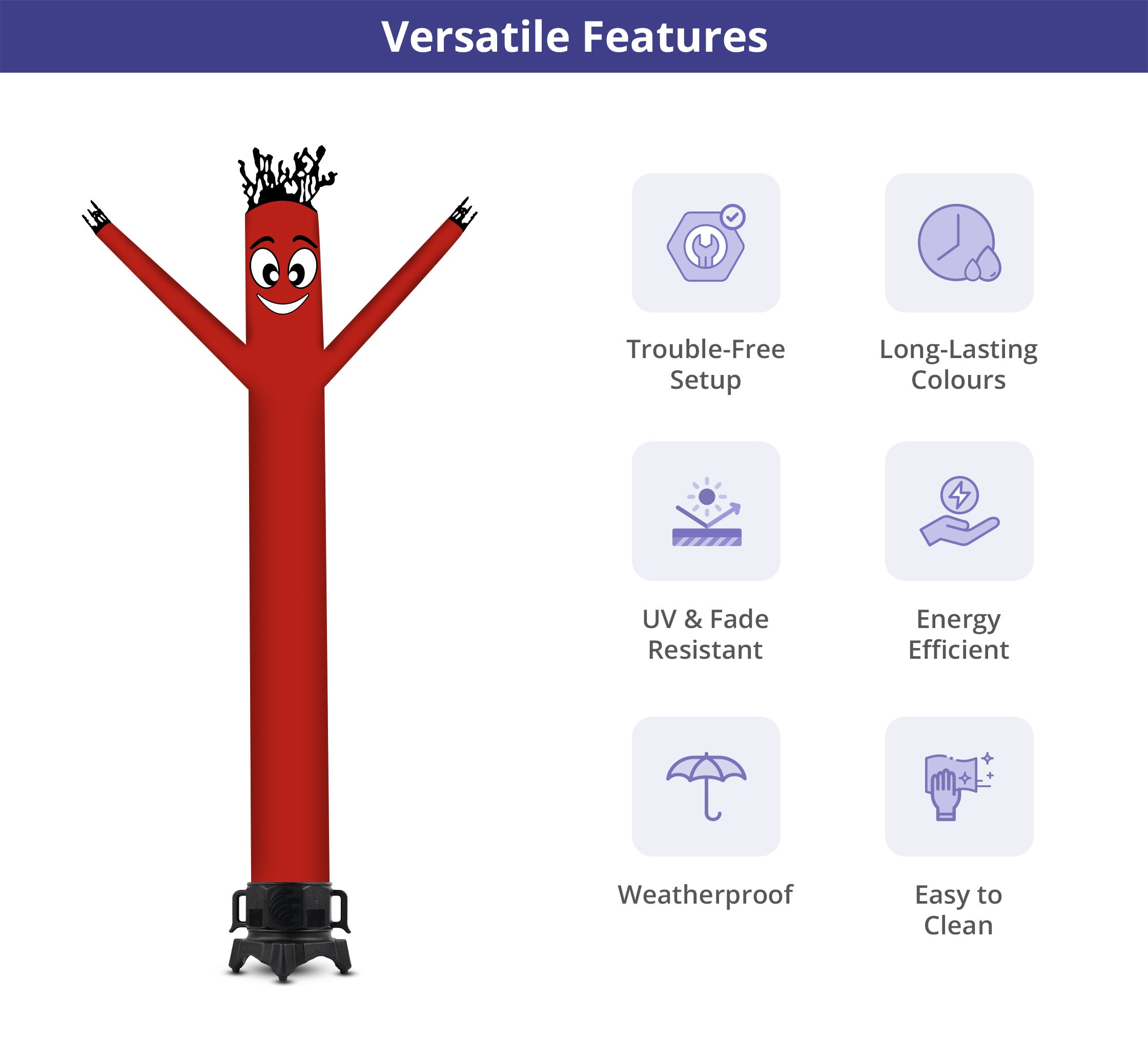 Buy Inflatable Tube Man - Solid Colors | BannerBuzz AU