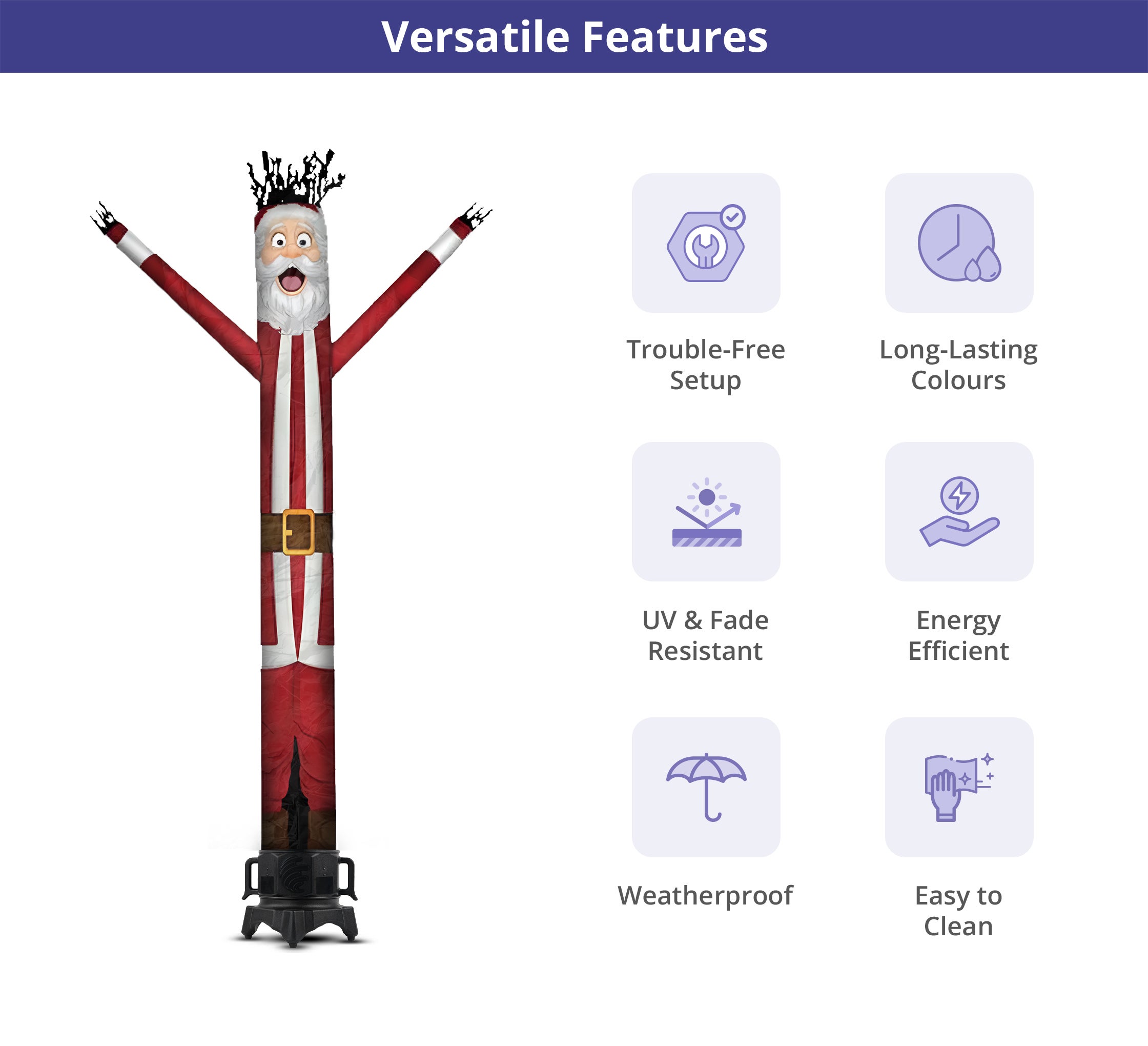 Santa Christmas Inflatable Tube Man