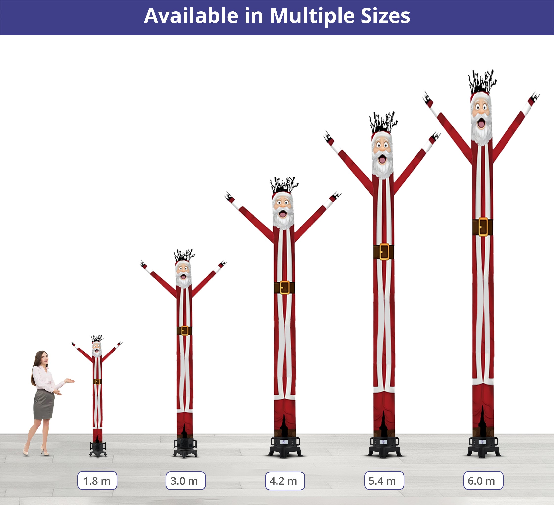 Santa Christmas Inflatable Tube Man