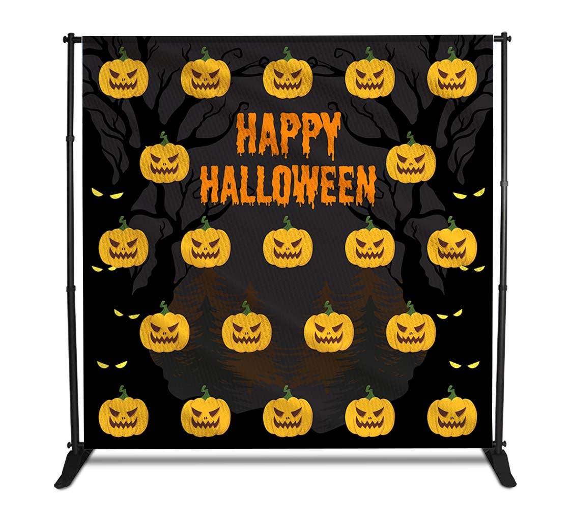 Halloween Fabric Media Walls - Step and Repeat Event Backdrops