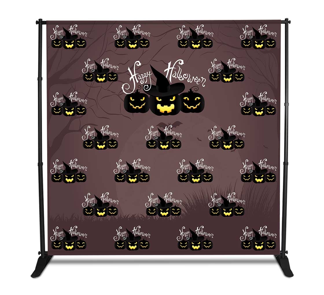 Halloween Fabric Media Walls - Step and Repeat Event Backdrops