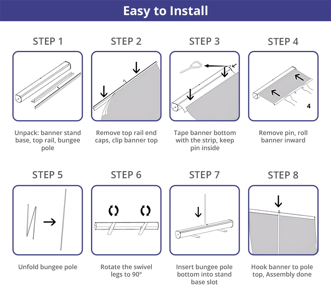 Roll Up Banner Stands - 8