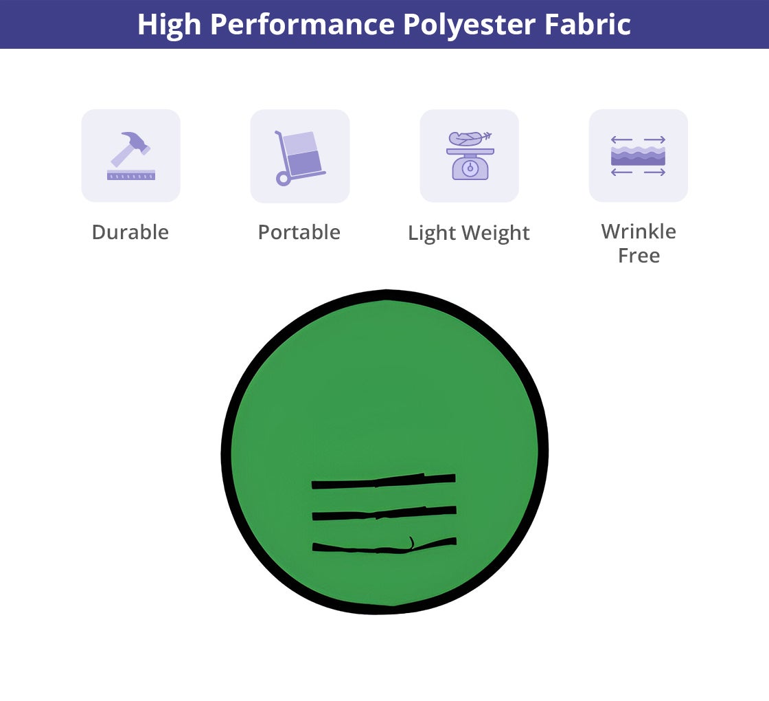 Pop Up Green Screen Webcam Backdrop