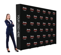 3 m x 2.5 m Step and Repeat Fabric Pop Up Straight Display