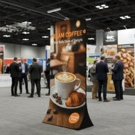 4 m Tension Fabric Display Stand for Exhibition