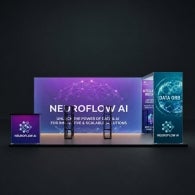 6m Backlit Exhibition Stand - LED Lightbox Display with Dual Counters & Branding Panels