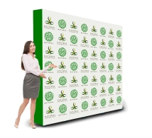 2.5 m x 2.5 m Step and Repeat Fabric Pop Up Straight Display