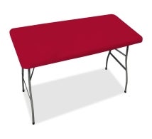 180cm Rectangle Table-Top Cover - Red