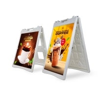 Plastic A Frame Sign - White