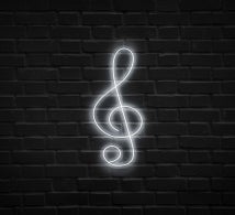 Music Note Neon Sign