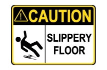 Slippery Floor Sign