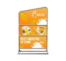 Portable Display with Shelves