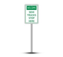 Truck Parking Only Signs