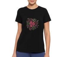 Women's Printed Organic T shirt - Short Sleeve