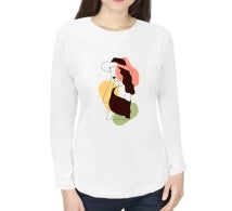 Women's Printed T-Shirt - Long Sleeves