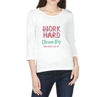 Women's Printed T-Shirt - 3/4 Sleeves