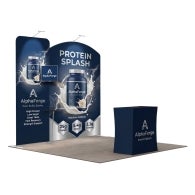 3m Exhibition Stand - Portable Display Stand with Counter