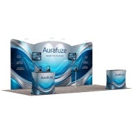 6m Exhibition Stand - Portable Display Stand with Counters & Side Panels