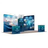 6m Exhibition Stand - Premium Display Stand with Counters & LED Lighting