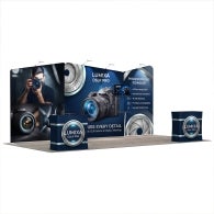 6m Inline Exhibition Stand – Tension Fabric Display with Podium