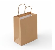 Kraft Paper Shopping Bags - Brown