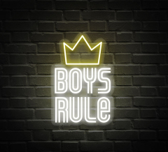 Boys Rule Neon Signs