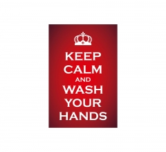 Keep Calm and Wash your Hands Vinyl Posters