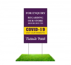 For Enquiry Visit Our Website Yard Signs (Non Reflective)