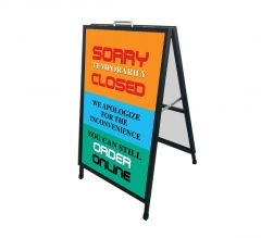 Sorry Temporarily Closed Order Online Metal Frames