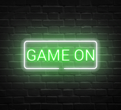 Game On Greeny Neon Sign