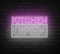 Kitchen Open Neon Sign