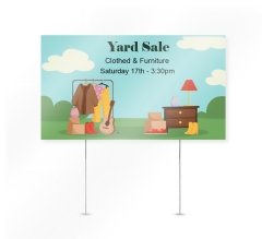 Reflective Yard Sale Signs