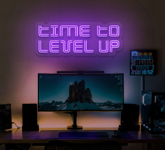 Time To Level Up Neon Sign