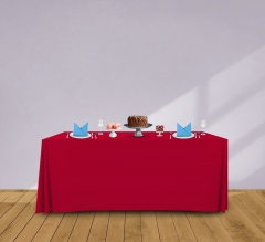 6' Convertible/Adjustable Table Covers - Red
