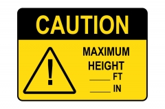 Max Height Sign