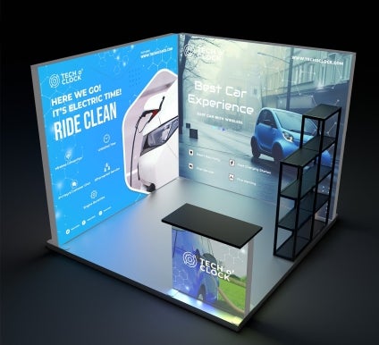 3 m Backlit Exhibition Display - Design 3