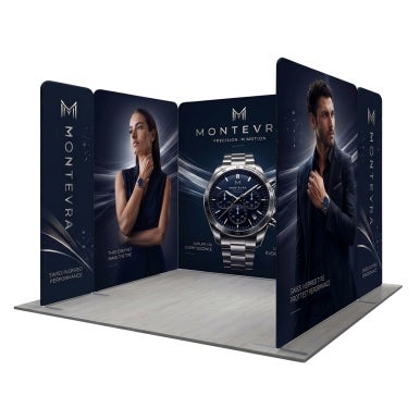 3m Magnetic Modular Fabric Display - U Shape