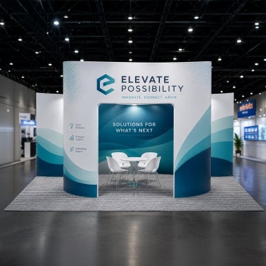 3m x 6m Fabric Arch Exhibition Stand
