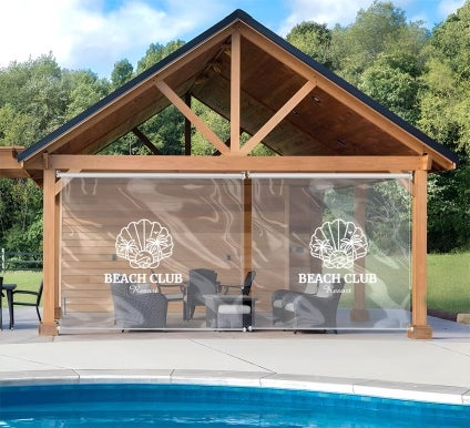 Custom Graphic Roller Shades - Clear