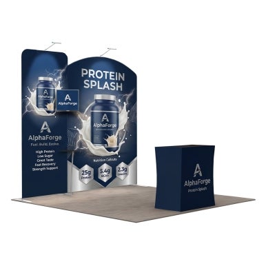 3m Exhibition Stand - Portable Display Stand with Counter